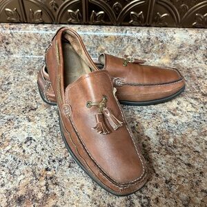Florsheim Brown Leather Slip-On Loafers Casual Comfort